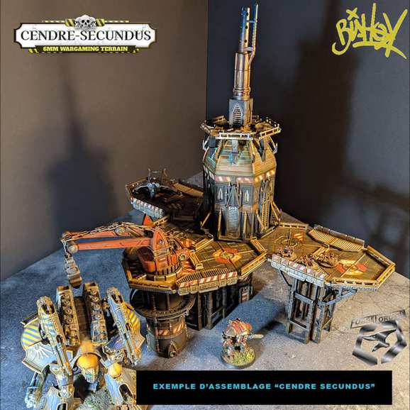 Cendre Secundus platform pack N°2, 8mm