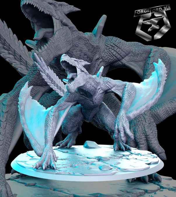 Forest-dragon-RN-Estudio--figurines-fantasy-tabletop-RPG-3D-miniatures