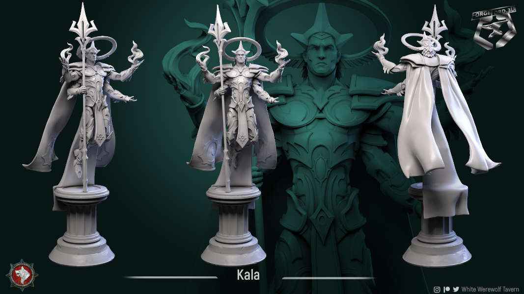 Kala-75mm-figurines-fantasy-tabletop-RPG-3D-miniatures-white-werewolf-tavern