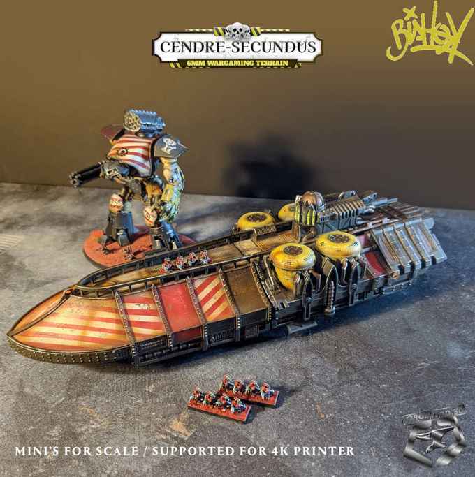 Cendre-Secundus-space-ship,-6mm-bishok-design-cendre-prime-decor-rpg-3d-miniature-6