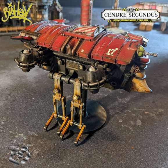 Cendre-Secundus-heavy-landing-ship,-6mm-bishok-design-cendre-prime-decor-rpg-3d-miniature-4