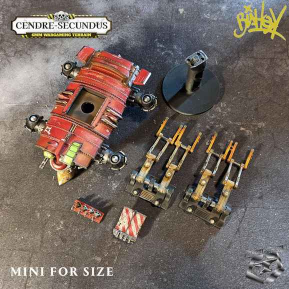 Cendre-Secundus-heavy-landing-ship,-6mm-bishok-design-cendre-prime-decor-rpg-3d-miniature-2