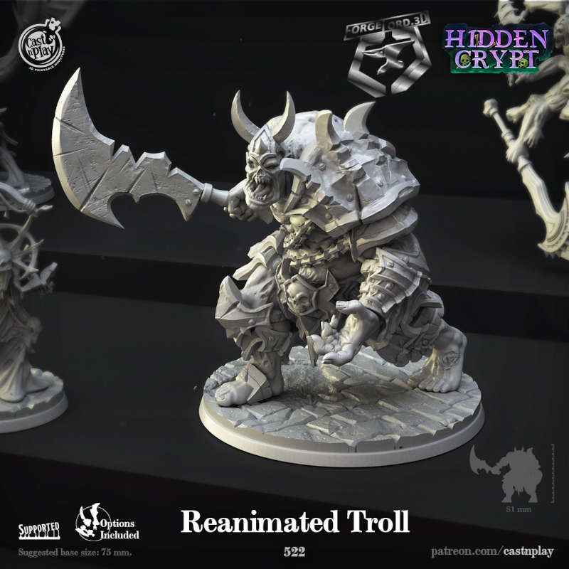ReanimatedTroll-CastNPlay-hidden-crypt-Collection--fantasy-tabletop-RPG-3D-miniatures