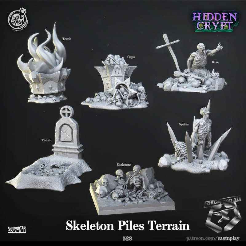 Skeleton-Piles-Terrain-CastNPlay-Collection-fantasy-miniatures-tabletop-RPG