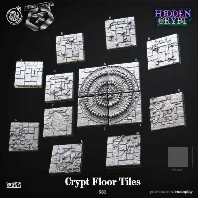Crypt-Floor-Tiles-Floor-Tiles-CastNPlay-Collection-decor-fantasy-tabletop-RPG-3D-miniatures