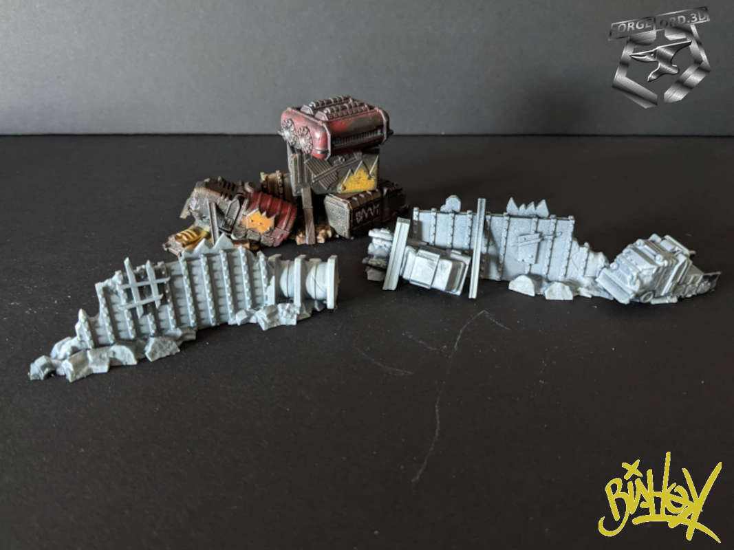 Cendre-Secundus-savage-theme-barricades,-8mm-bishok-design-cendre-prime-decor-rpg-3d-miniature-1