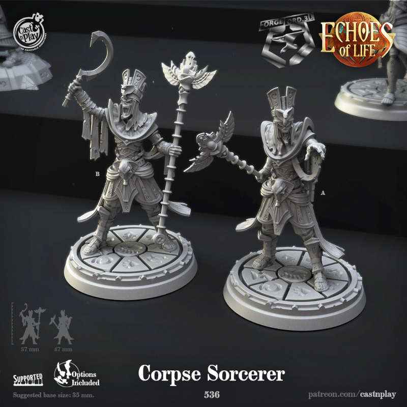 Corpse-Sorcerer-CastNPlay-echoes-of-life-Collection--fantasy-tabletop-RPG-3D-miniatures