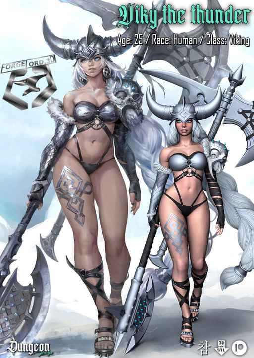 Viky-statue-75mm-RN-Estudio-figurines-fantasy-tabletop-RPG-3D-miniatures