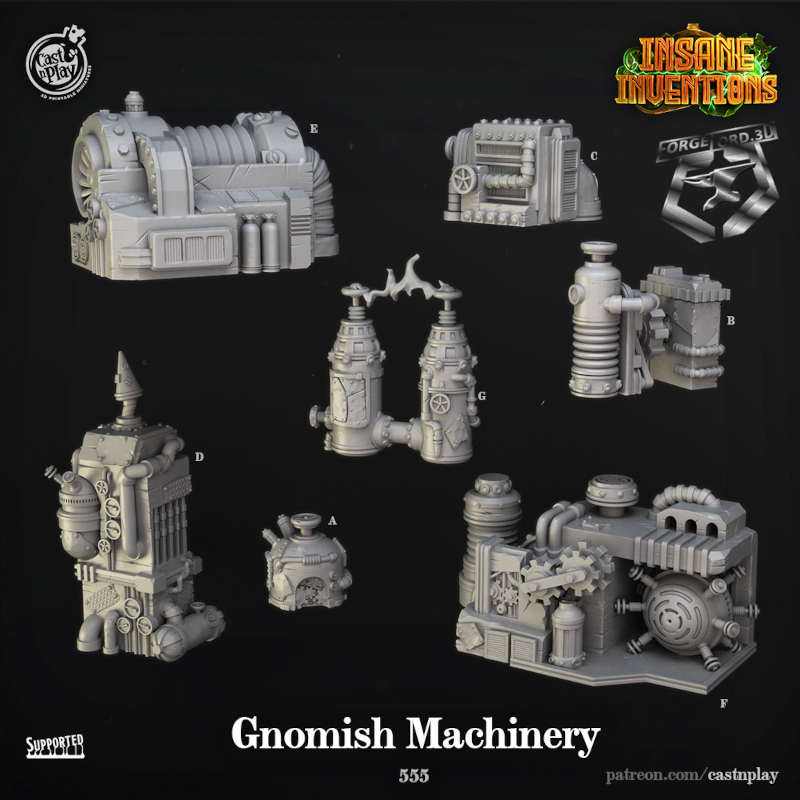 Gnomish-Machinery-Props-CastNPlay-echoe-of-life-Collection--fantasy-tabletop-RPG-3D-miniatures