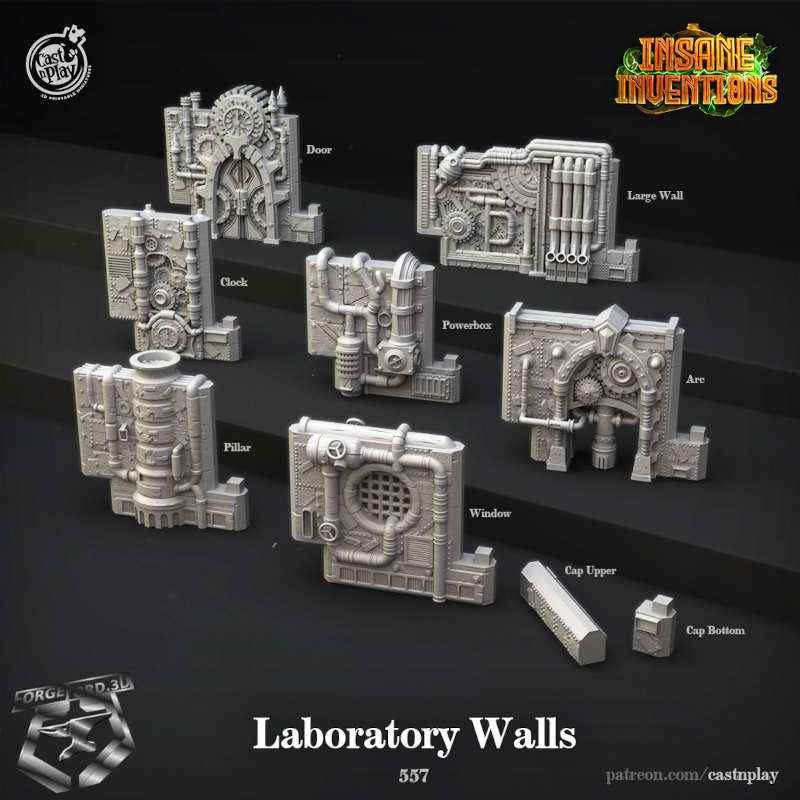 Laboratory-Walls-Walls-CastNPlay-insane-inventions-Collection--fantasy-tabletop-RPG-3D-miniatures