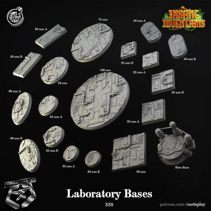 Laboratory-Bases-CastNPlay-Collection--fantasy-tabletop-RPG-3D-miniature