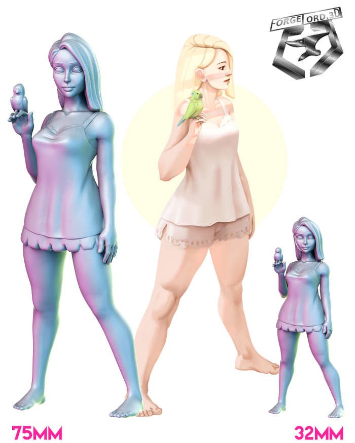 summer-time-girl-1-RN-Estudio--figurines-fantasy-tabletop-RPG-3D-miniatures