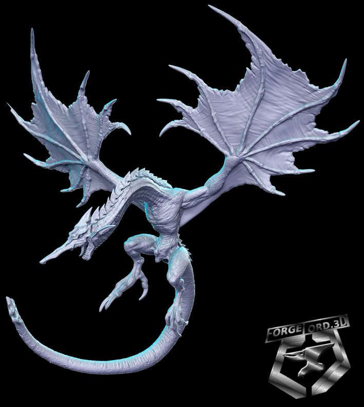 Cerulean-Dragon-RN-Estudio--figurines-fantasy-tabletop-RPG-3D-miniatures