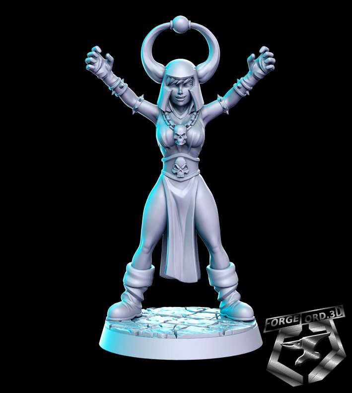 Dark-Sorceress-RN-Estudio--figurines-fantasy-tabletop-RPG-3D-miniatures