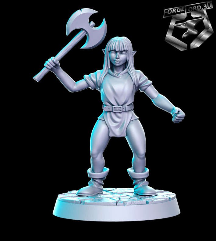 Goblin-axe-RN-Estudio--figurines-fantasy-tabletop-RPG-3D-miniatures