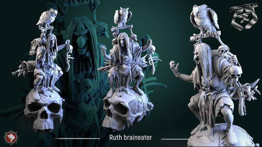 Ruth-braineater-75mm-figurines-fantasy-tabletop-RPG-3D-miniatures-white-werewolf-tavern