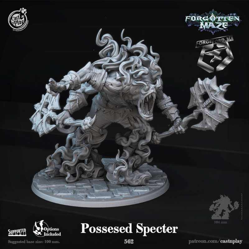 Possesed-Spirit-CastNPlay-forgotten-maze-Collection--fantasy-tabletop-RPG-3D-miniatures