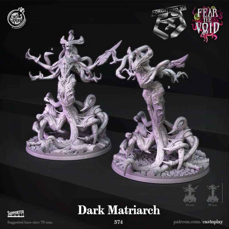 Dark-Matriarch-CastNPlay-Fear-the-void-Collection--fantasy-tabletop-RPG-3D-miniatures