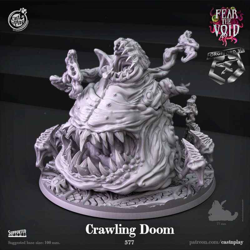 Crawling-Doom-CastNPlay-Fear-the-void-Collection--fantasy-tabletop-RPG-3D-miniatures