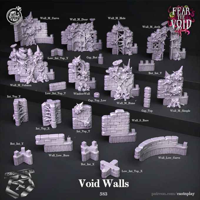 Void-Walls-CastNPlay-Forgotten-Maze-Collection--fantasy-tabletop-RPG-3D-miniatures