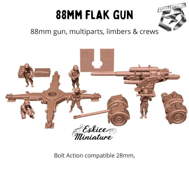 wwii-88mm-flak-gun-and-crew-WWII-Figurines-3D-miniatures-Eskice-Miniature-historical-3