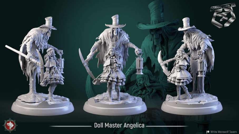 Doll-Master-Angelica-75mm-figurines-fantasy-tabletop-RPG-3D-miniatures-white-werewolf-tavern