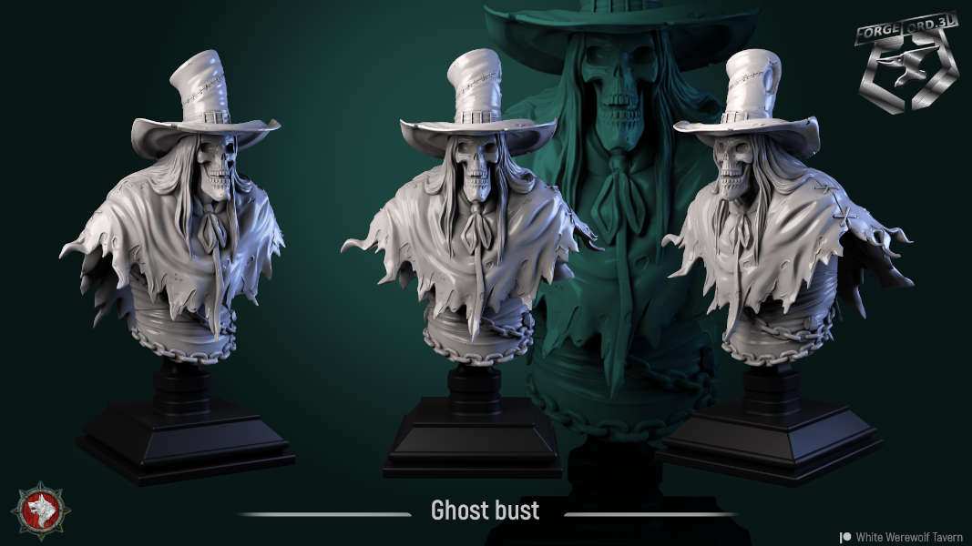 Ghost-bust-bust-75mm-figurines-fantasy-tabletop-RPG-3D-miniatures-white-werewolf-tavern