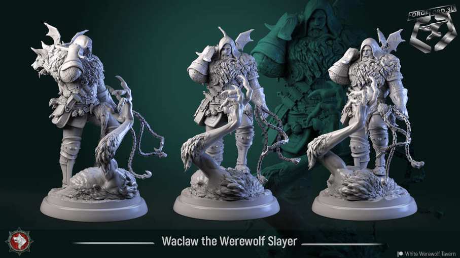 Waclaw-the-Werewolf-Slayer-75mm-figurines-fantasy-tabletop-RPG-3D-miniatures-white-werewolf-tavern
