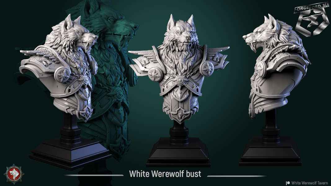 White-Werewolf-bust-75mm-figurines-fantasy-tabletop-RPG-3D-miniatures-white-werewolf-tavern