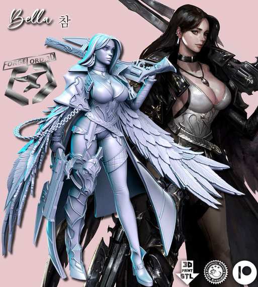 Bella-statue-75mm-RN-Estudio-figurines-fantasy-tabletop-RPG-3D-miniatures