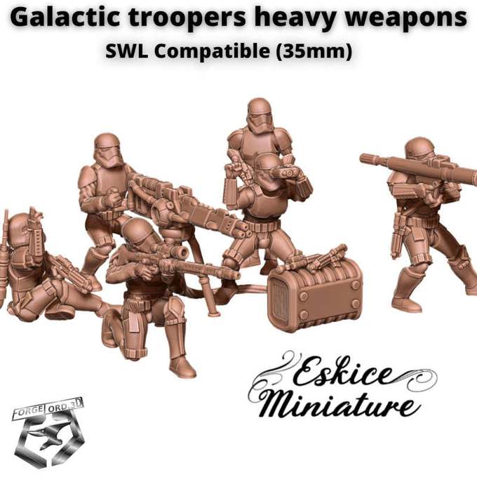galactic-troopers-heavy-weapons-Figurines-3D-miniatures-Eskice-Miniature-sci-fi