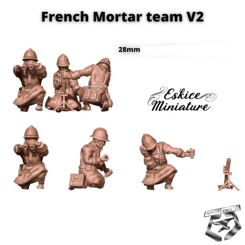 Mortar and Servant French-Eskice-Miniature-WWII-historical-figurine-3d-miniatures-tabletop-rpg-2