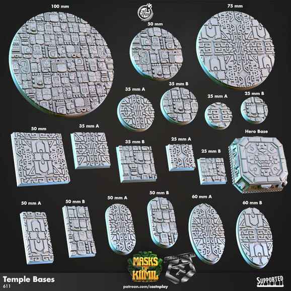 Temple-Bases-CastNPlay-Collection--fantasy-tabletop-RPG-3D-miniatures
