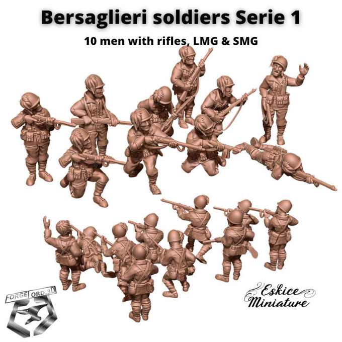 WWII-Italian-Bersaglieri-soldier-serie-1-WWII-Figurines-3D-miniatures-Eskice-Miniature-historical-1