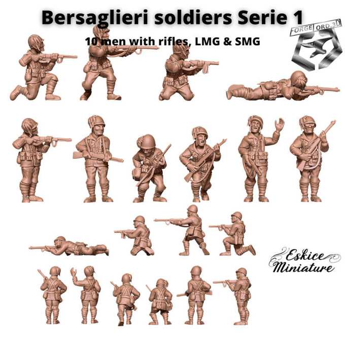 WWII-Italian-Bersaglieri-soldier-serie-1-WWII-Figurines-3D-miniatures-Eskice-Miniature-historical-2