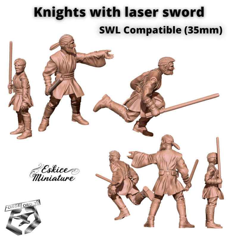 Knight-with-lazer-sword-Figurines-3D-miniatures-Eskice-Miniature-sci-fi
