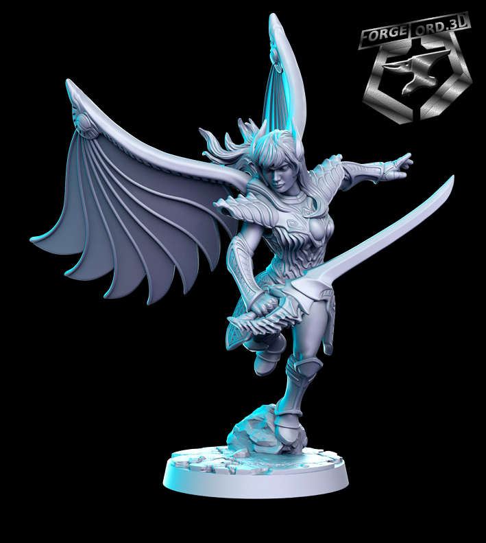 Rose-winged-RN-Estudio--figurines-fantasy-tabletop-RPG-3D-miniatures