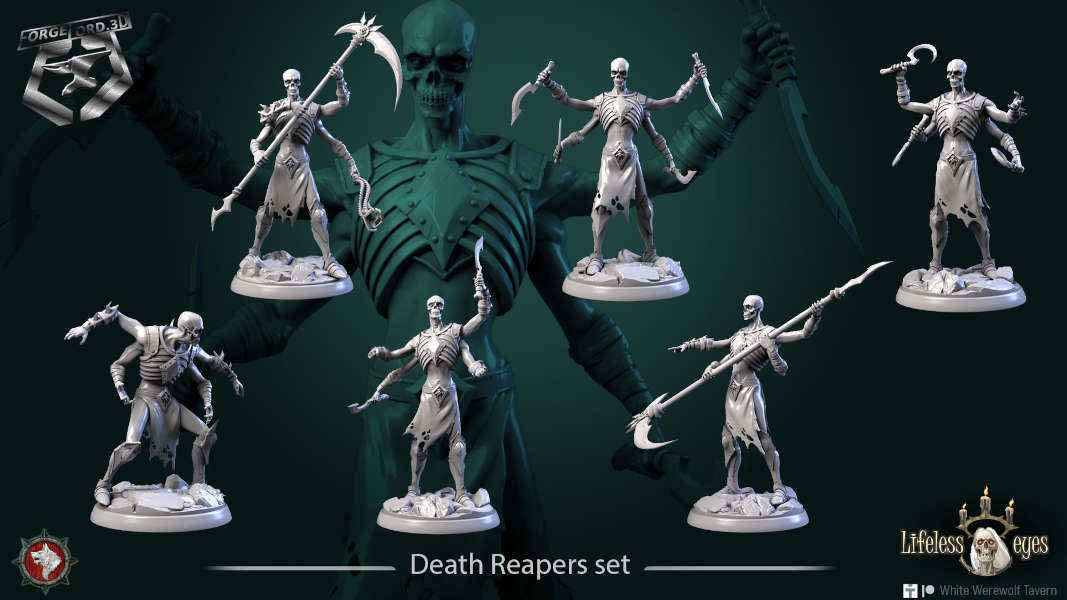 Death-Reapers-set-32mm-figurines-fantasy-tabletop-RPG-3D-miniatures-white-werewolf-tavern