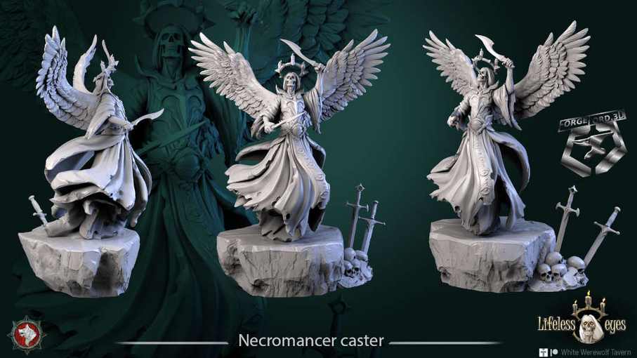 Necromancer-caster-statue-75mm-figurines-fantasy-tabletop-RPG-3D-miniatures-white-werewolf-tavern