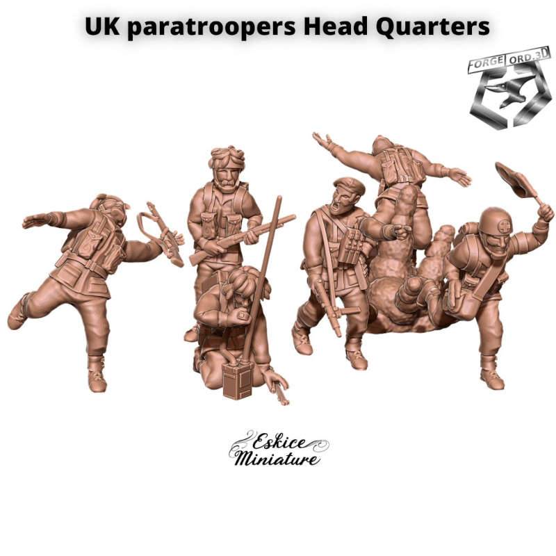 uk-paratroopers-head-quarter-serie-2-WWII-Figurines-3D-miniatures-Eskice-Miniature-historical-1