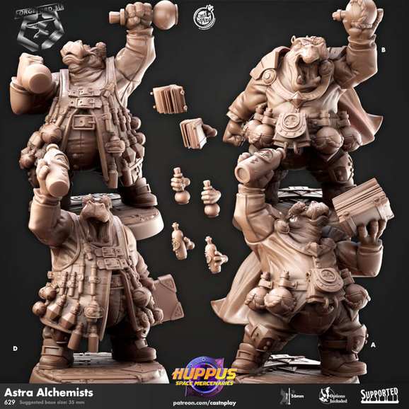 Astra-Alchemists-CastNPlay-hupus-space-mercenaries-Collection--fantasy-tabletop-RPG-3D-miniatures
