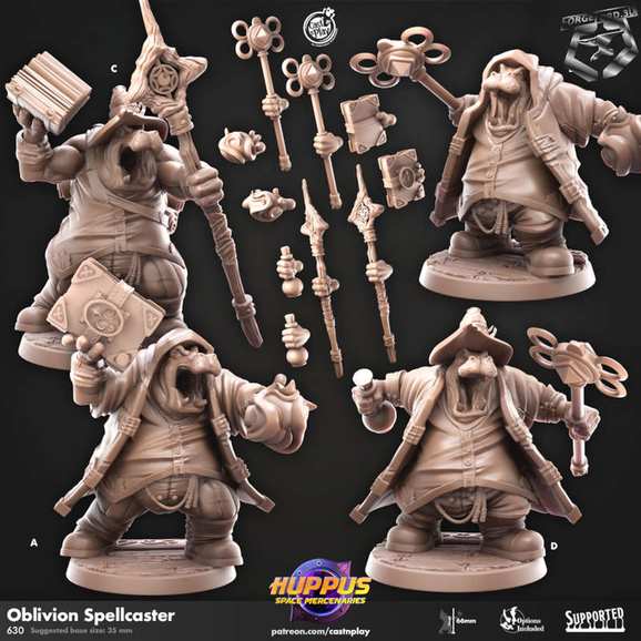 Oblivion-Spellcaster-CastNPlay-hupus-space-mercenaries-Collection--fantasy-tabletop-RPG-3D-miniatures