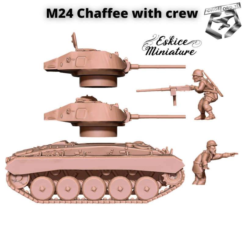 M24-Chaffee-with-crew-Tank-Eskice-Miniature-WWII-historical-vehicule-figurine-3d-miniatures-tabletop-rpg-2