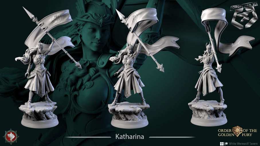 Katharina-statue-75mm-figurines-fantasy-tabletop-RPG-3D-miniatures-white-werewolf-tavern