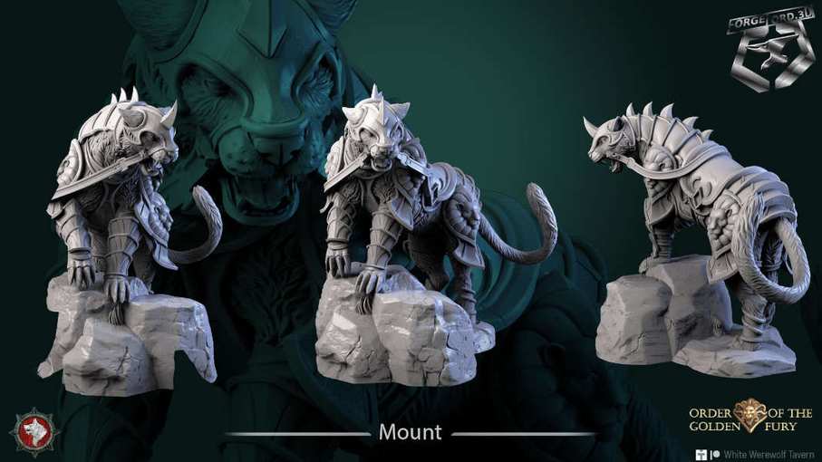 Mount-32mm-figurines-fantasy-tabletop-RPG-3D-miniatures-white-werewolf-tavern