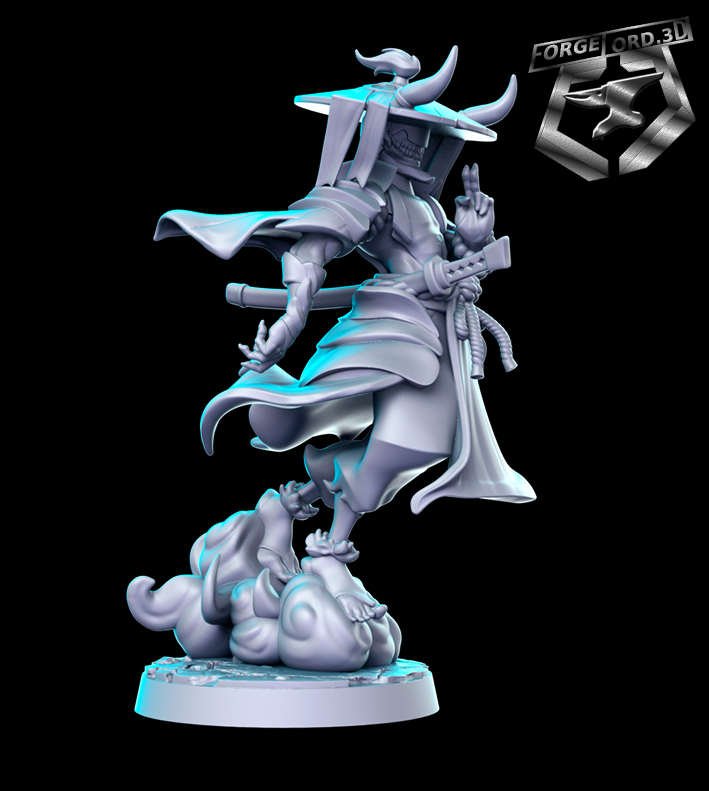Oni-Ronin-RN-Estudio--figurines-fantasy-tabletop-RPG-3D-miniatures