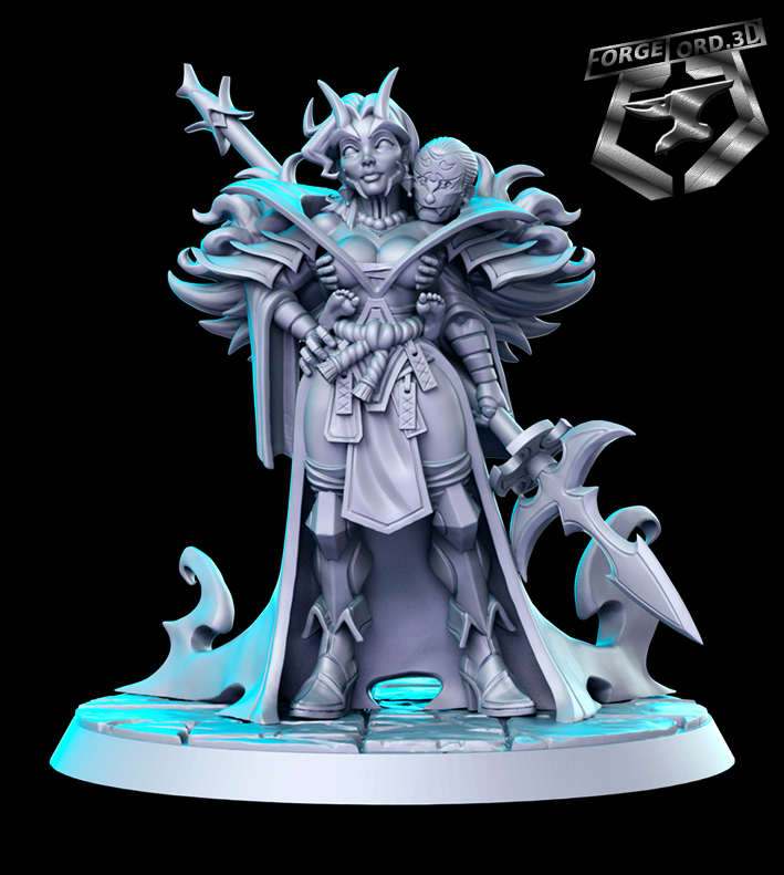 Oni-Sorceress-RN-Estudio--figurines-fantasy-tabletop-RPG-3D-miniatures