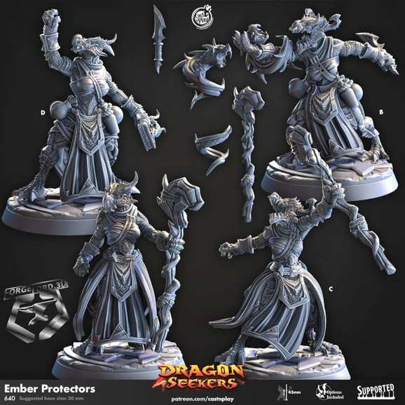 Ember-Protectors-CastNPlay-Dragon-seekers-Collection--fantasy-tabletop-RPG-3D-miniatures