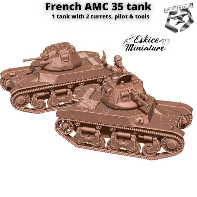 AMC35-with-crew-Tank-Eskice-Miniature-WWII-historical-vehicule-figurine-3d-miniatures-tabletop-rpg