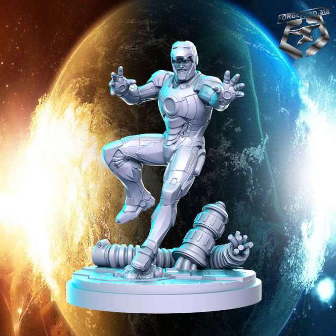 Iron-Man-Mask-off-statue-75mm-RN-Estudio-figurines-fantasy-tabletop-RPG-3D-miniatures
